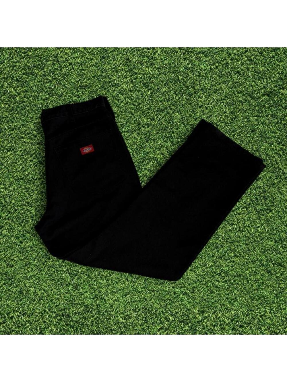 Vintage Baggy Dickies Black Jeans Size 34 Skater Workwear Denim
